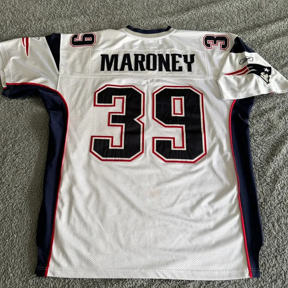 Vintage 100% Authentic Reebok Laurence Maroney NFL New England Patriot Jersey 54